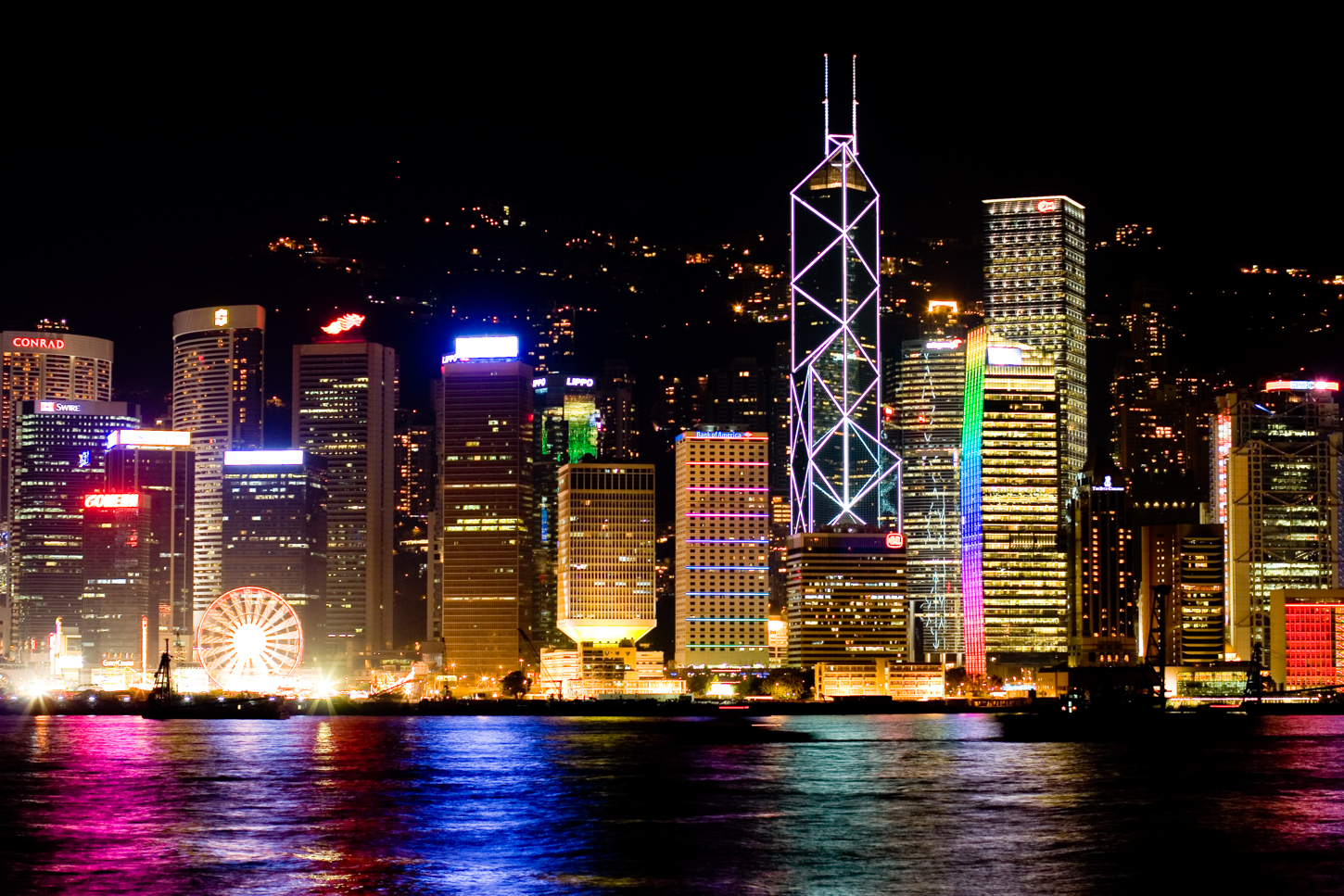 Bank of China Tower Hongkong skyline